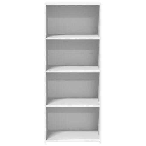 Reol 50x41x124 cm konstrueret træ hvid
