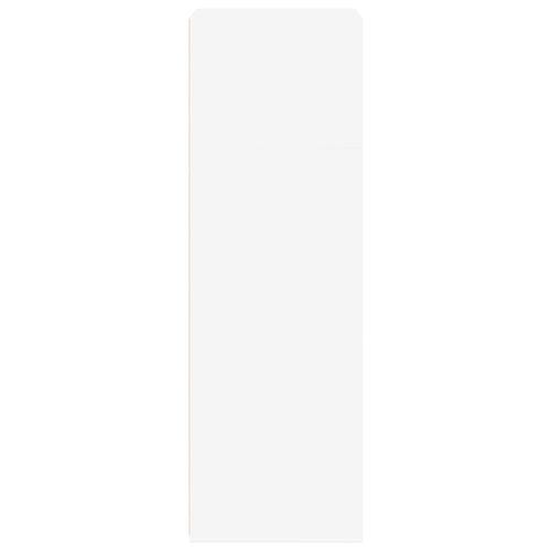 Reol 50x41x124 cm konstrueret træ hvid