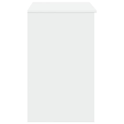 Makeupbord med spejl 73x46,5x120 cm hvid