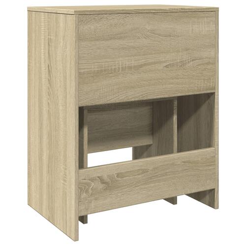 Kosmetikbord med skammel 60x40x113,5 cm sonoma-eg
