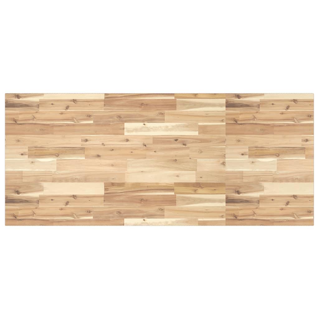 Bordplade til toiletbord 140 × 60 × 2 cm - ubehandlet massivt akacietræ billede