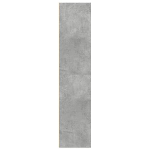 Reol 70x41x185 cm konstrueret træ betongrå