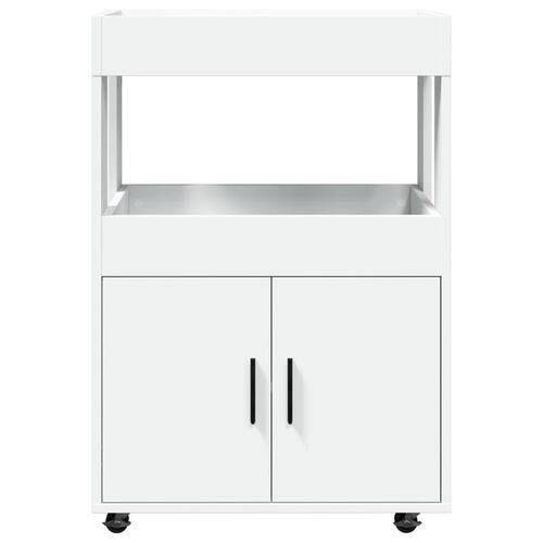 Barvogn 60x39,5x89 cm konstrueret træ hvid