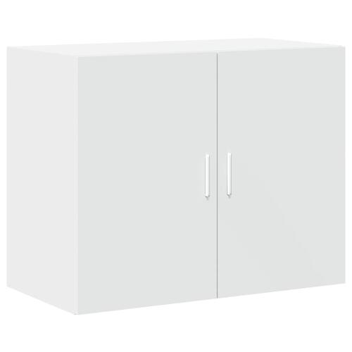Skab 80x42,5x249 cm konstrueret træ hvid