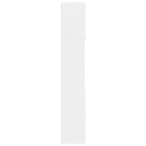 Skab 80x42,5x249 cm konstrueret træ hvid