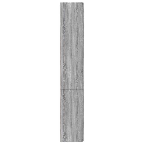 Skab 80x42,5x249 cm konstrueret træ grå sonoma-eg