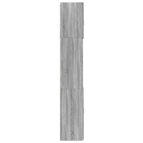 Skab 80x42,5x249 cm konstrueret træ grå sonoma-eg