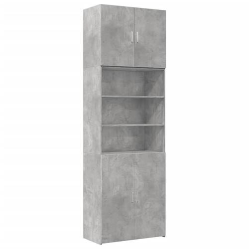 Skab 80x42,5x249 cm konstrueret træ betongrå