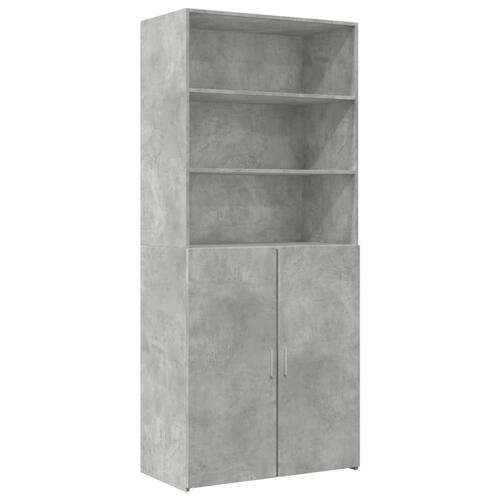 Skab 80x42,5x249 cm konstrueret træ betongrå