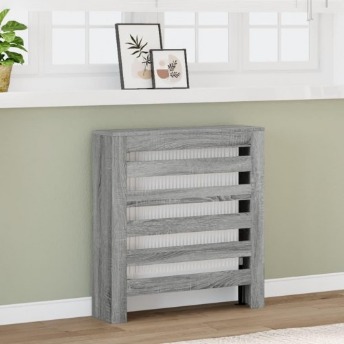 Radiatorskjuler 78 x 20 x 82 cm - grå sonoma-eg