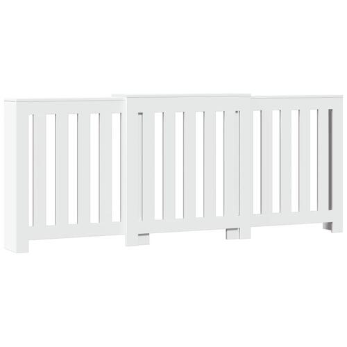 Radiatorskjuler 205x21,5x83,5 cm konstrueret træ hvid
