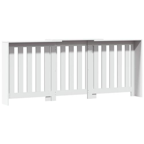 Radiatorskjuler 205x21,5x83,5 cm konstrueret træ hvid