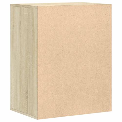 Kommode til hjørne 60x41x76 cm konstrueret træ sonoma-eg