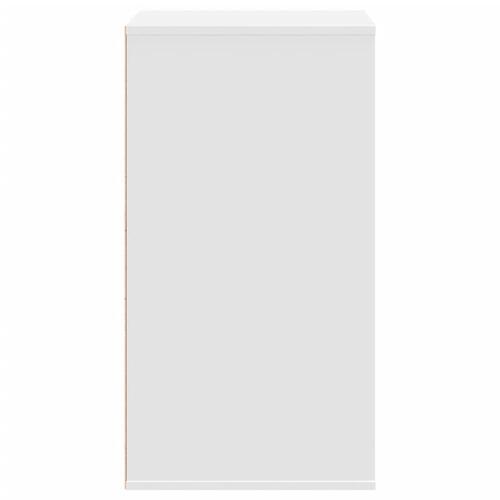 Kommode til hjørne 60x41x76 cm konstrueret træ hvid