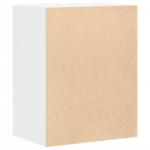 Kommode til hjørne 60x41x76 cm konstrueret træ hvid