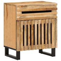 Sengebord 50x34x60 cm massivt ru mangotræ