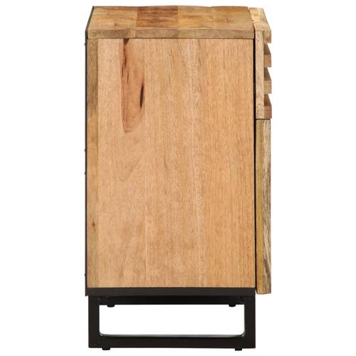 Sengebord 50x34x60 cm massivt ru mangotræ
