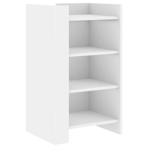 Skænk 45x35x75 cm konstrueret træ hvid