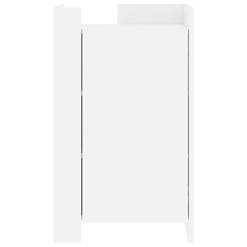 Skænk 45x35x75 cm konstrueret træ hvid