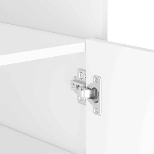 Skænk 45x35x75 cm konstrueret træ hvid