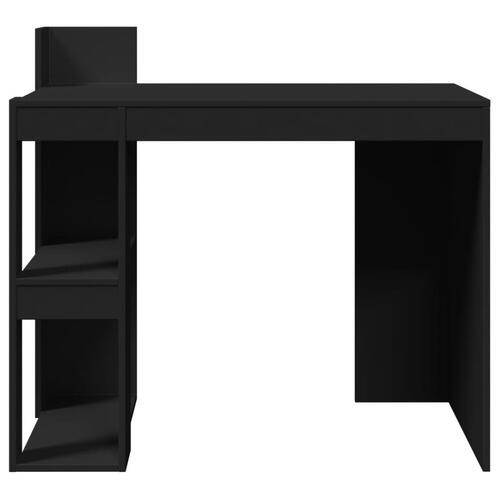 Skrivebord 103,5x56,5x94 cm konstrueret træ sort
