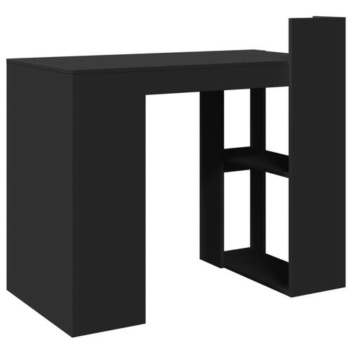 Skrivebord 103,5x56,5x94 cm konstrueret træ sort