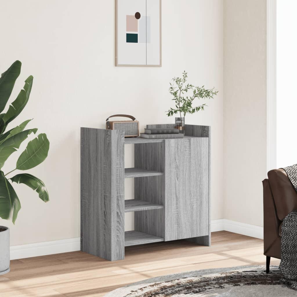 Skænk i konstrueret træ - grå sonoma-eg 73,5 × 35 × 75 cm billede