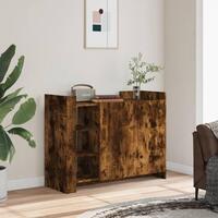 Skænk 100x35x75 cm konstrueret træ røget egetræsfarve