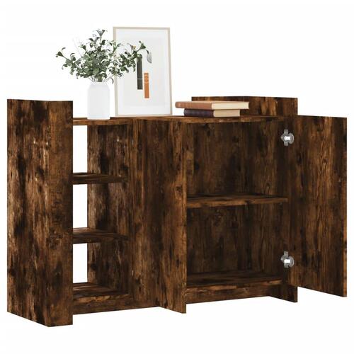 Skænk 100x35x75 cm konstrueret træ røget egetræsfarve