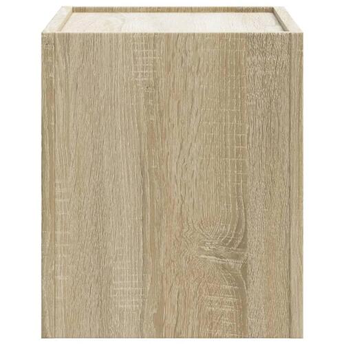 Væghængt sengebord 45x30x35 cm sonoma-eg
