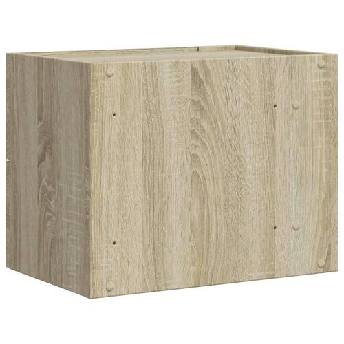 Væghængt sengebord 45x30x35 cm sonoma-eg