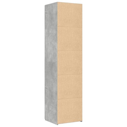 Højskab 40x42,5x185 cm konstrueret træ betongrå