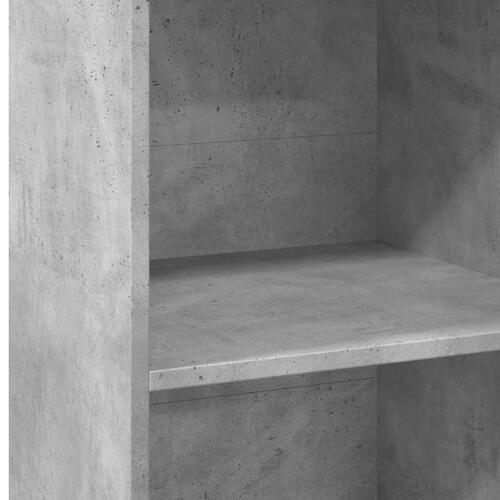 Reol 50x41x124 cm konstrueret træ betongrå