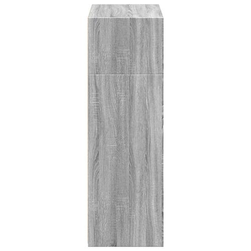 Reol 70x41x124 cm konstrueret træ grå sonoma-eg