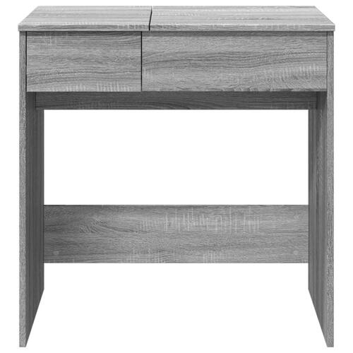 Makeupbord med spejl 73x46,5x120 cm grå sonoma-eg