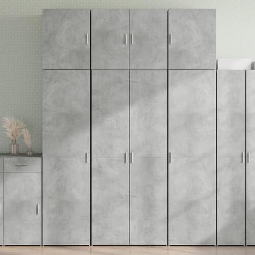 Skab 80x42,5x249 cm konstrueret træ betongrå