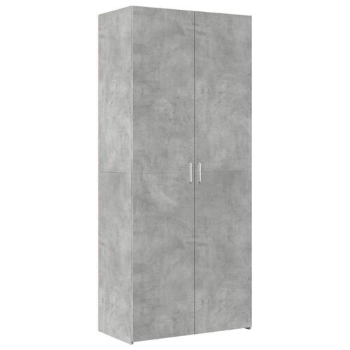 Skab 80x42,5x249 cm konstrueret træ betongrå