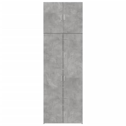Skab 80x42,5x249 cm konstrueret træ betongrå