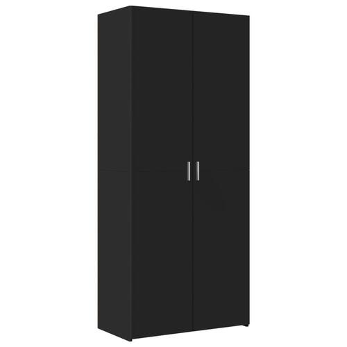 Skab 80x42,5x249 cm konstrueret træ sort