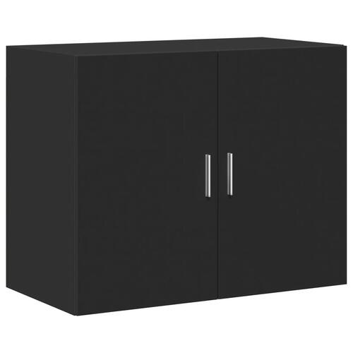 Skab 80x42,5x249 cm konstrueret træ sort