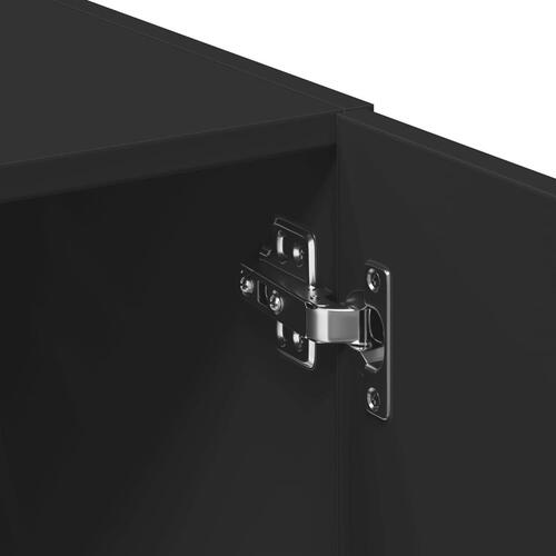 Skab 80x42,5x249 cm konstrueret træ sort