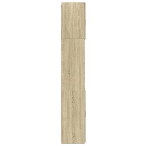 Skab 80x42,5x249 cm konstrueret træ sonoma-eg