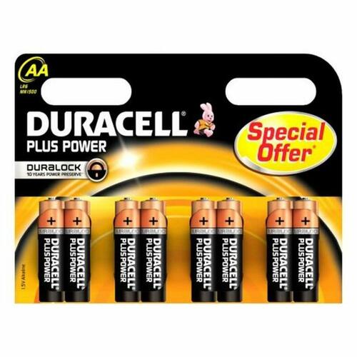 Alkalinebatterier DURACELL LR06 LR6 AA 1.5V (8 stk)