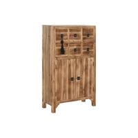 Kommode Home ESPRIT Sort Natur Gran Træ MDF Orientalsk 63 x 27 x 101 cm