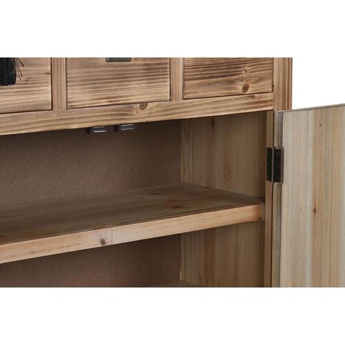 Kommode Home ESPRIT Sort Natur Gran Træ MDF Orientalsk 63 x 27 x 101 cm