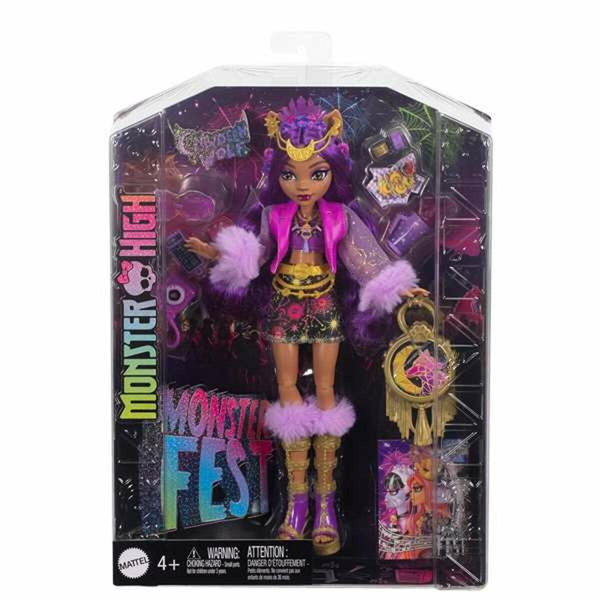Monster High dukke - Clawdeen Wolf med tilbehør billede