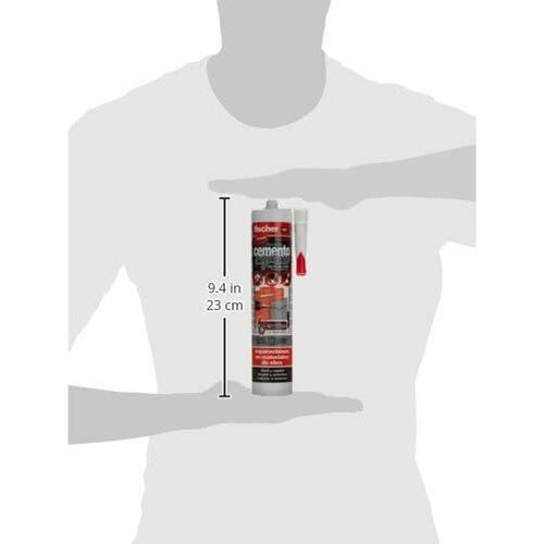 Forsegler/klæbemiddel Fischer 512348 Cement Mørkegrå 310 ml