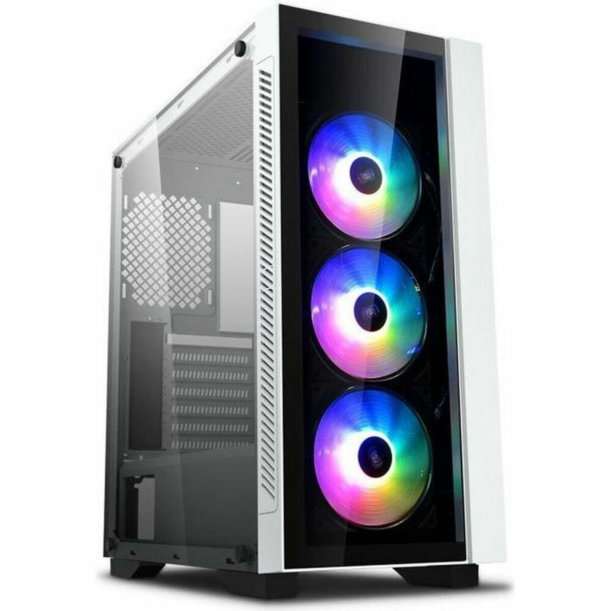 ATX Semi-tårn kasse DEEPCOOL MATREXX 55 V3 ADD-RGB WH 3F Hvid Sort Sort/Hvid Multi