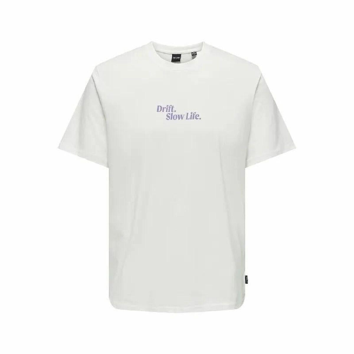 Only & Sons Onskye kortærmet T-shirt til mænd - hvid, XL billede