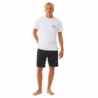 Kortærmet T-shirt til Mænd Rip Curl Stapler Hvid M